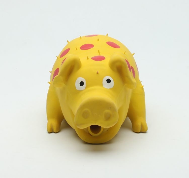 Cheap Eco-friendly Latex Grunting squeaky pig toys for dog pet toys