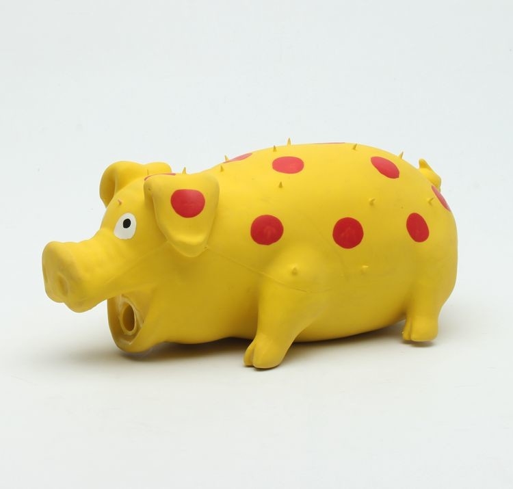 Cheap Eco-friendly Latex Grunting squeaky pig toys for dog pet toys